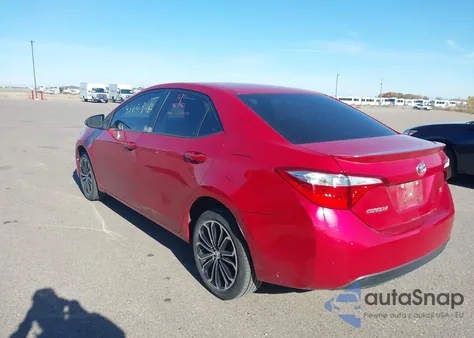 2015 Toyota Corolla S Plus z USA, uszkodzony, nr VIN 2T1BURHE2FC451446